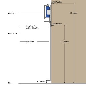 DEC-50 Dispenser Foot Pedal - DEC-50-FR